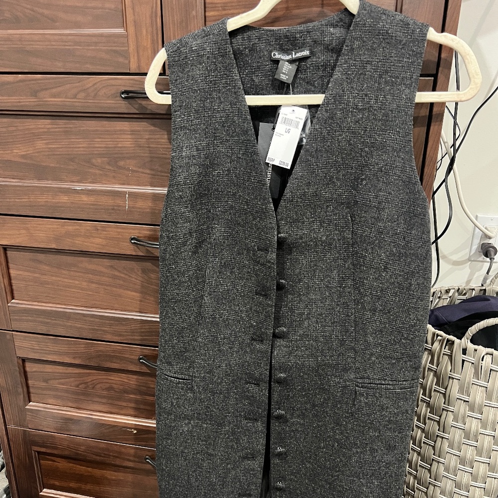 ❌❌SOLD❌❌🌟Christian Lacroix Long Vest Dress🌟